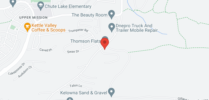 map of 504 Trumpeter Road